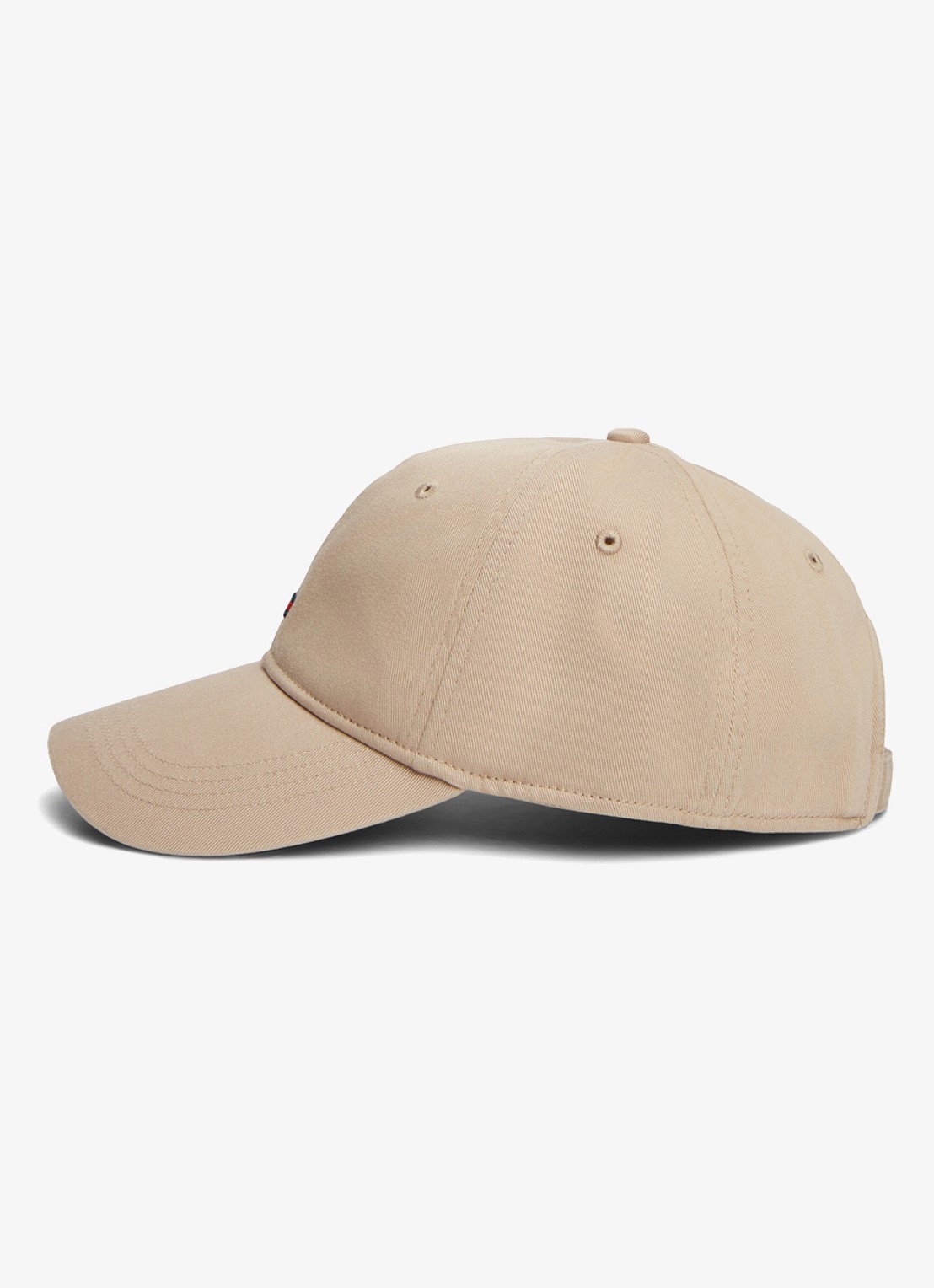 Tommy Hilfiger Baseball pet met logoborduring - achterkant 3 beige