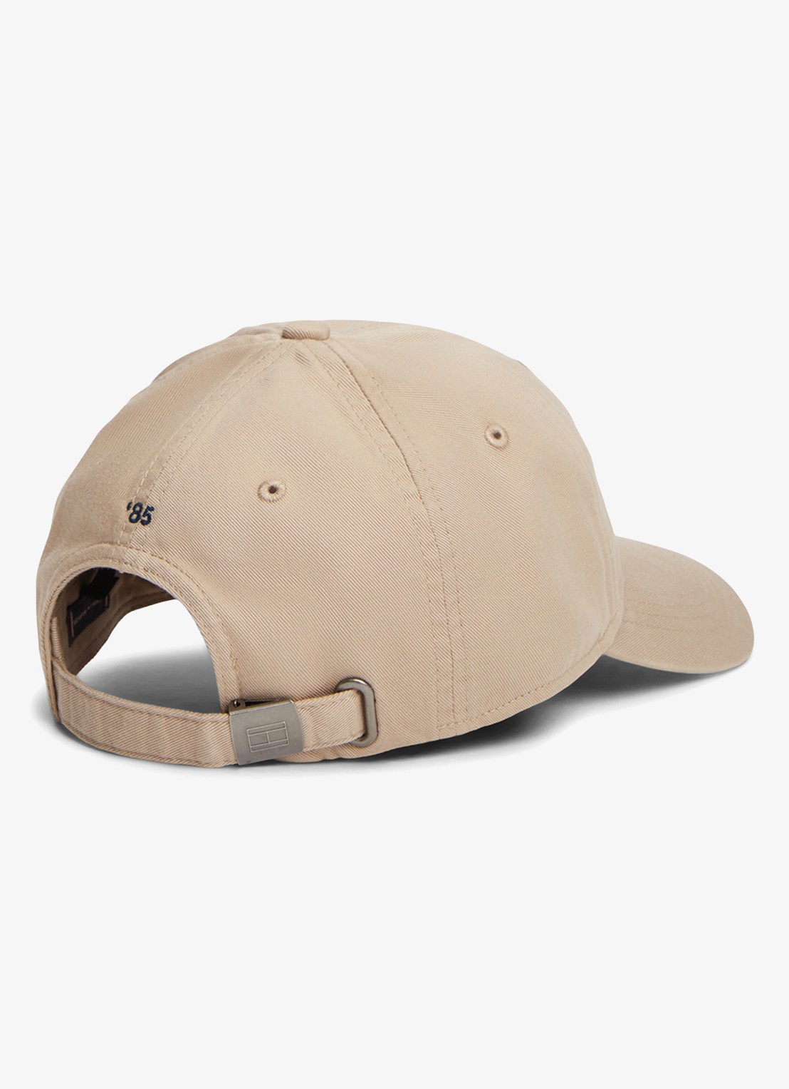 Tommy Hilfiger Baseball pet met logoborduring - voorkant 2 beige