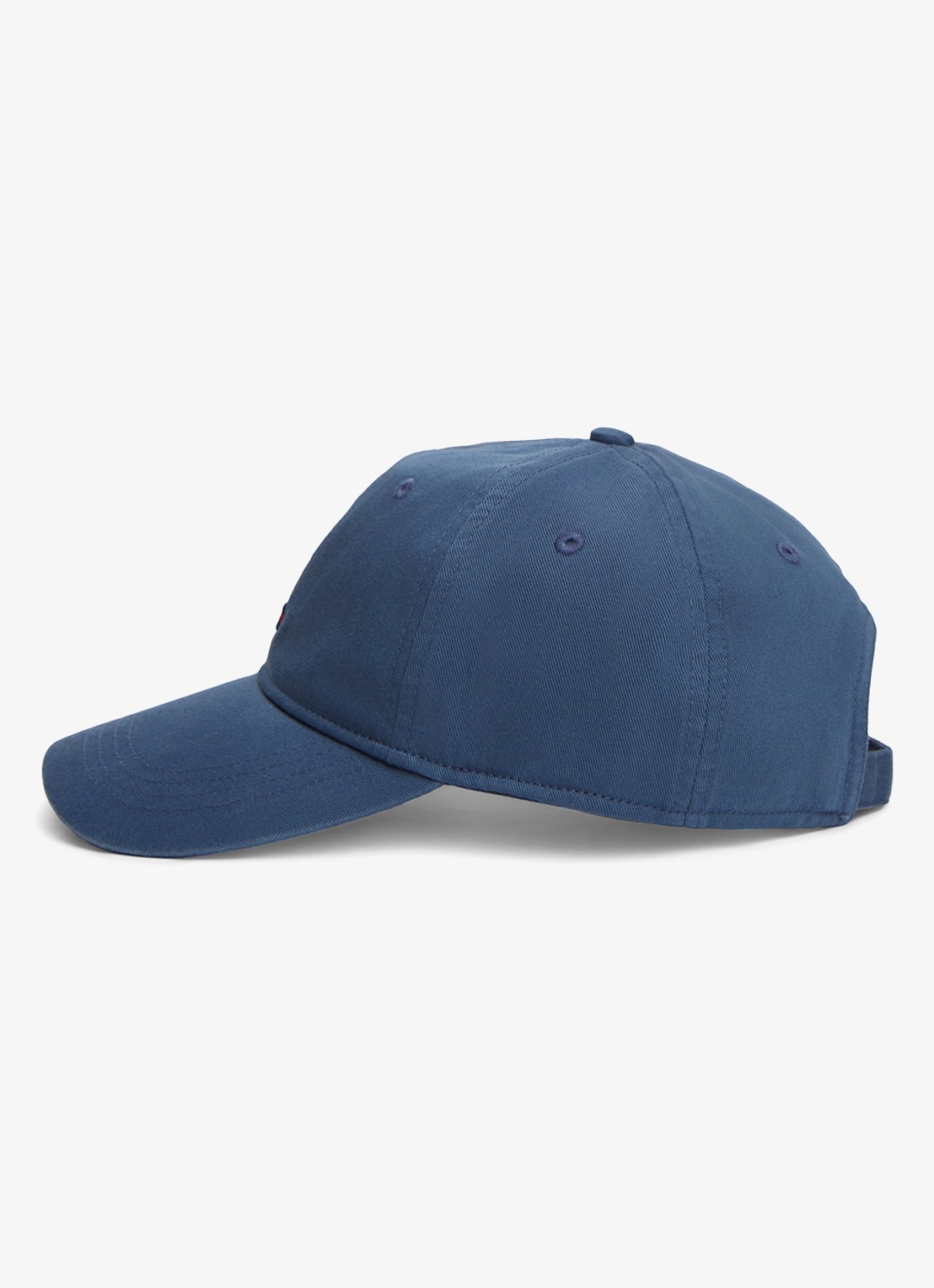 Tommy Hilfiger Baseball pet met logoborduring - achterkant donkerblauw