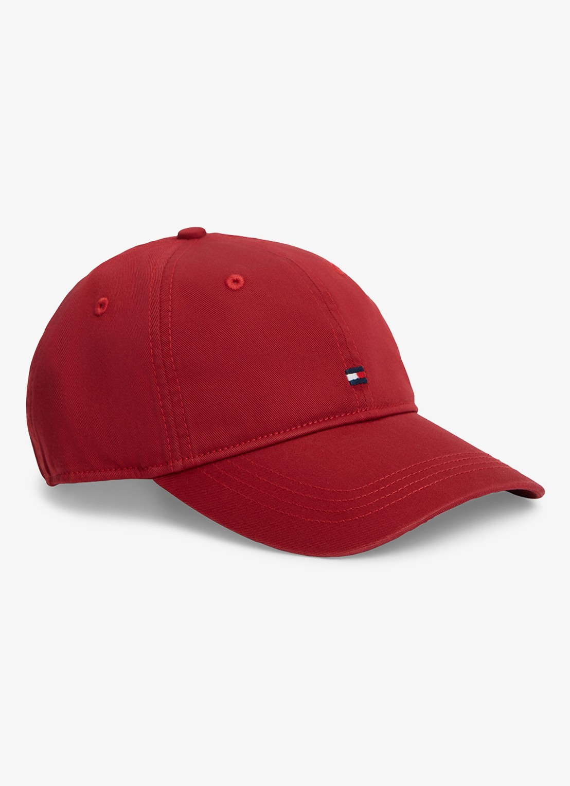 Tommy Hilfiger Baseball pet met logoborduring - voorkant 2 regatta red-xit / rood