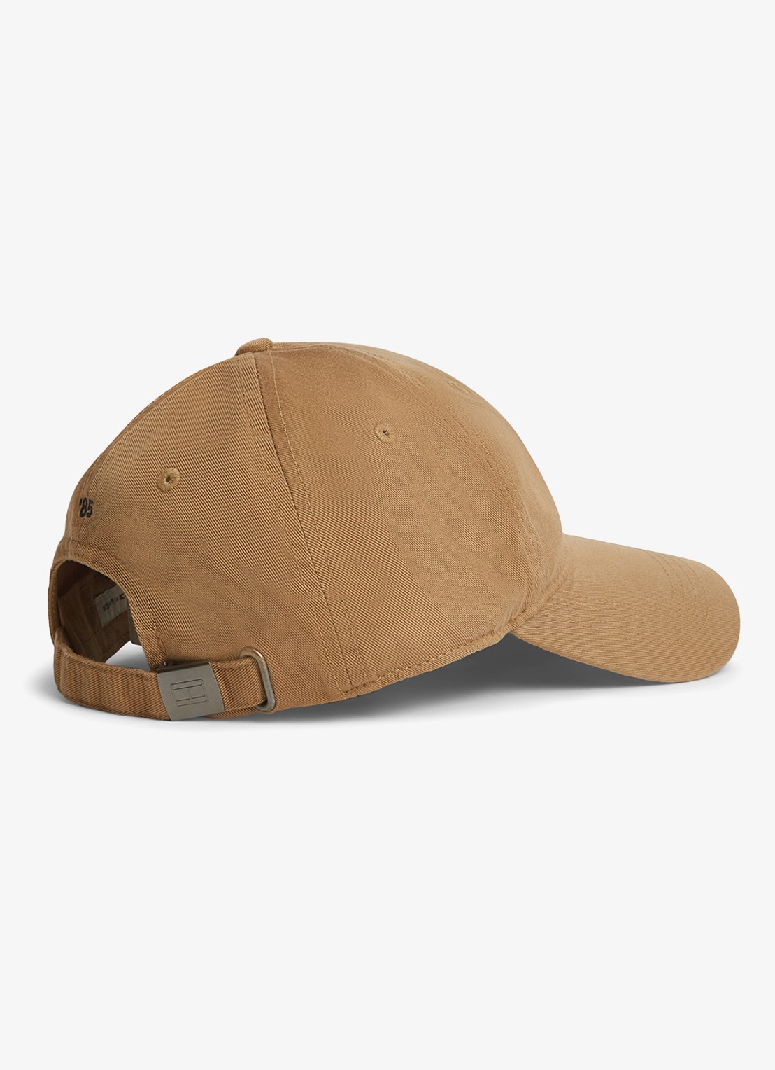 Tommy Hilfiger Baseball pet met logoborduring - achterkant zand