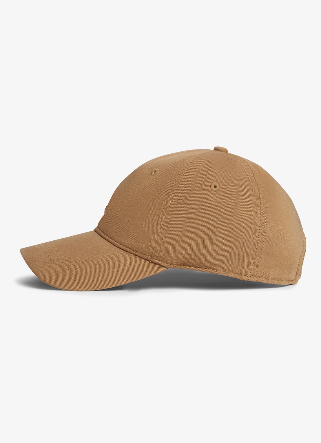 Tommy Hilfiger Baseball pet met logoborduring - detail 3 zand