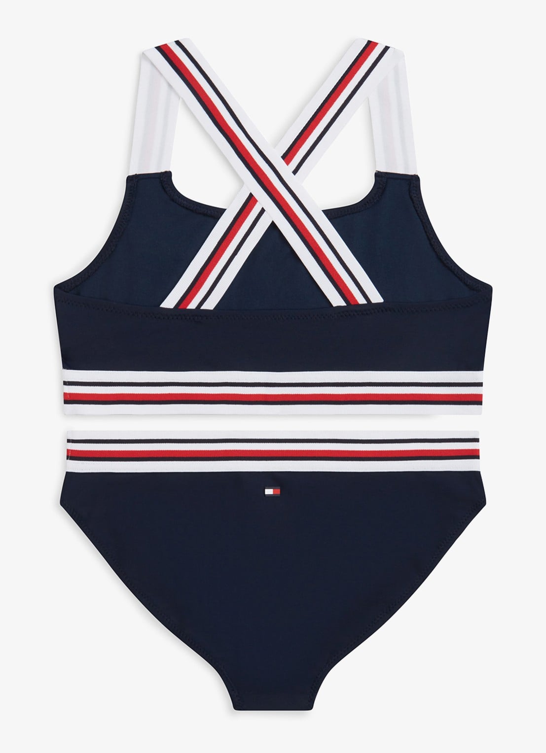 Tommy Hilfiger Bikiniset met gestreept detail - achterkant 2 donkerblauw