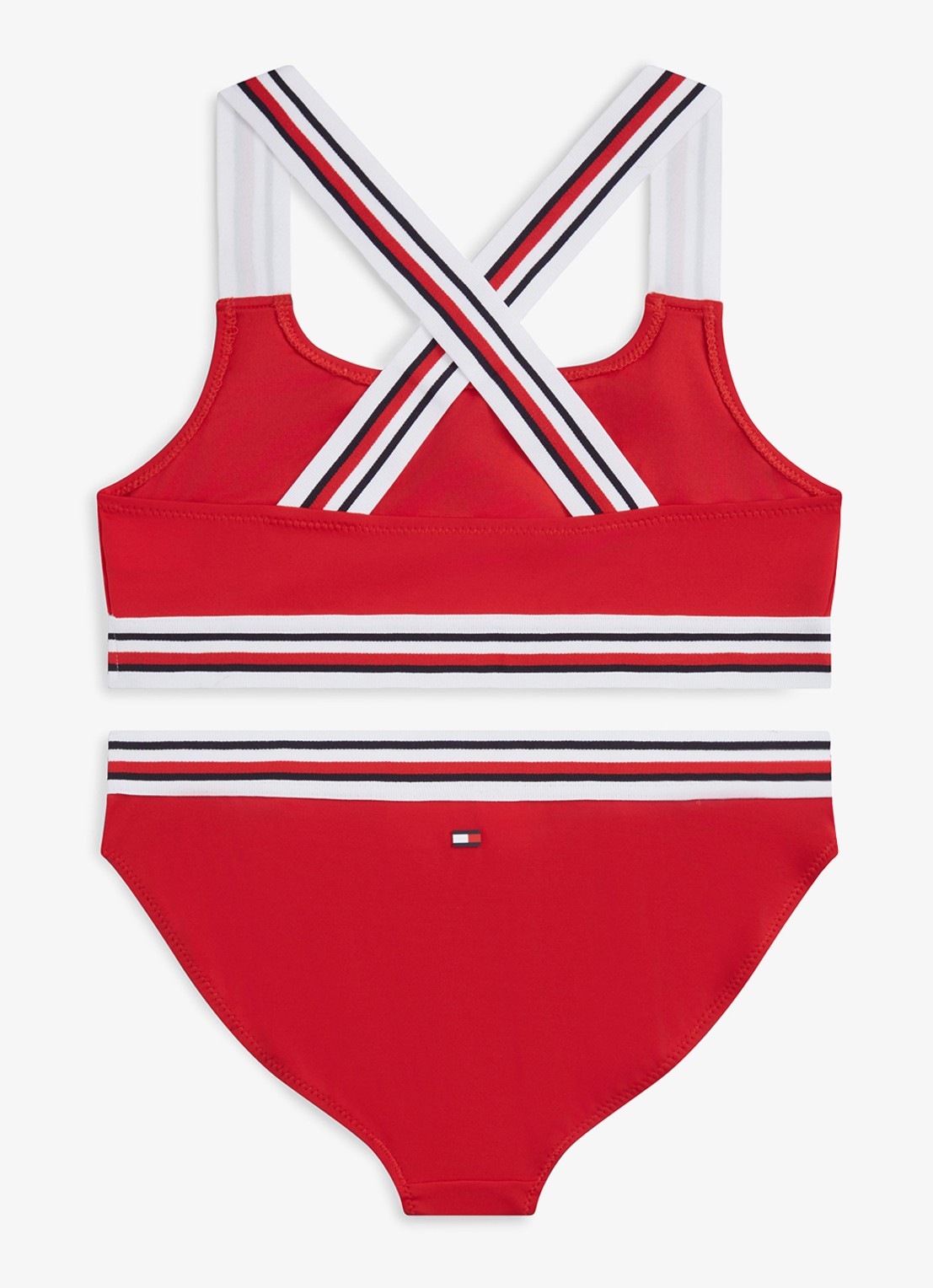 Tommy Hilfiger Bikiniset met gestreept detail - achterkant 2 rood