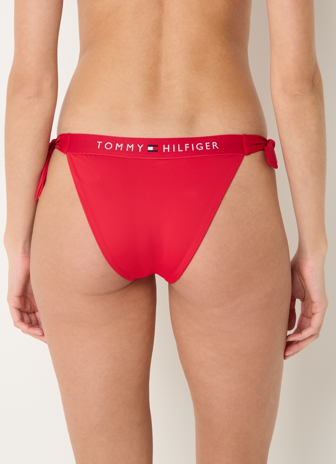 Tommy Hilfiger Bikinislip met logoband - achterkant rood
