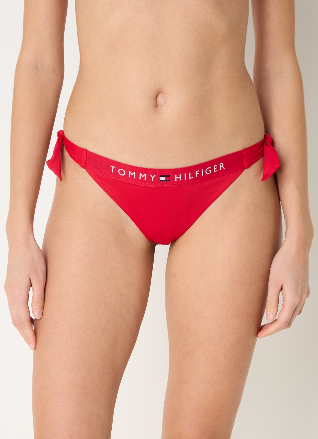 Tommy Hilfiger Bikinislip met logoband - detail 4 rood