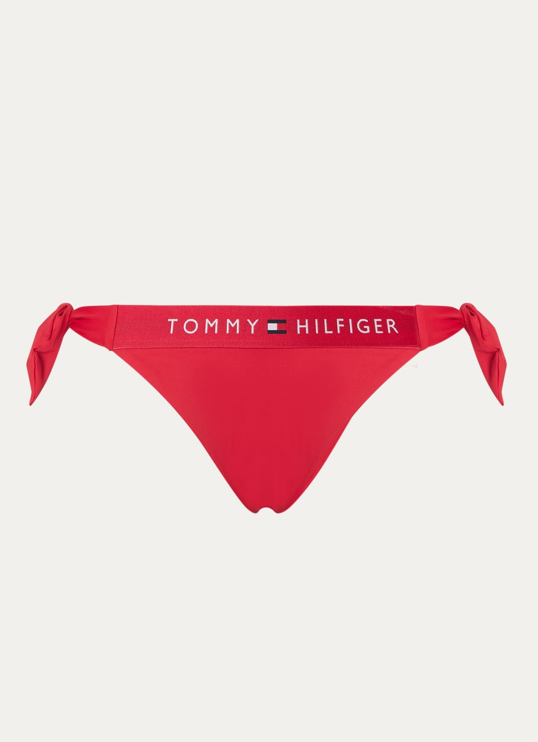 Tommy Hilfiger Bikinislip met logoband - voorkant 2 rood