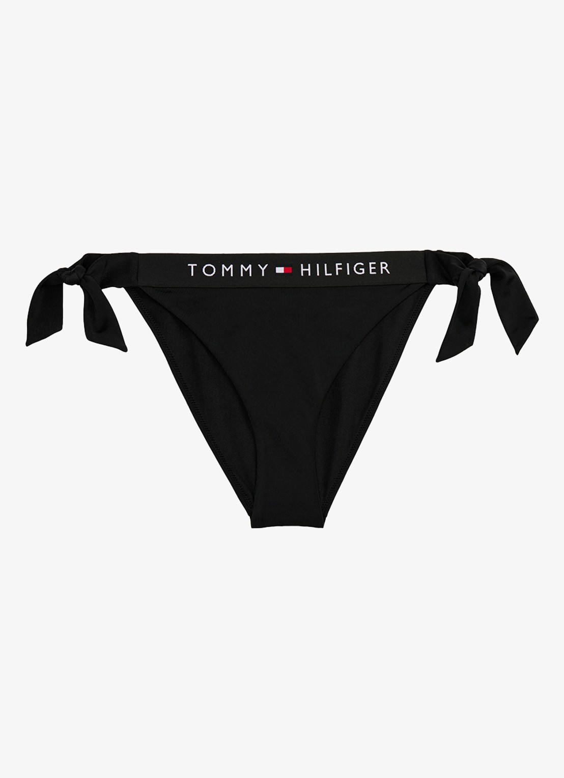 Tommy Hilfiger Bikinislip met logoband - voorkant 3 zwart