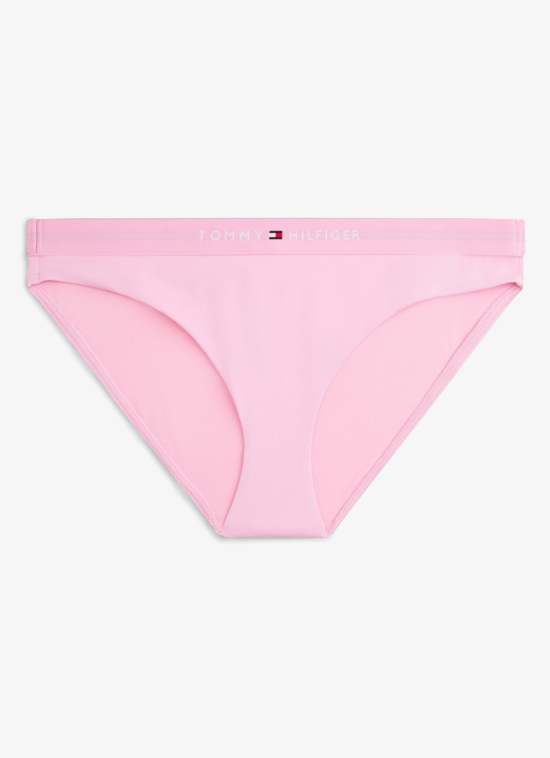 Tommy Hilfiger Bikinislip met logoband - voorkant 2 roze