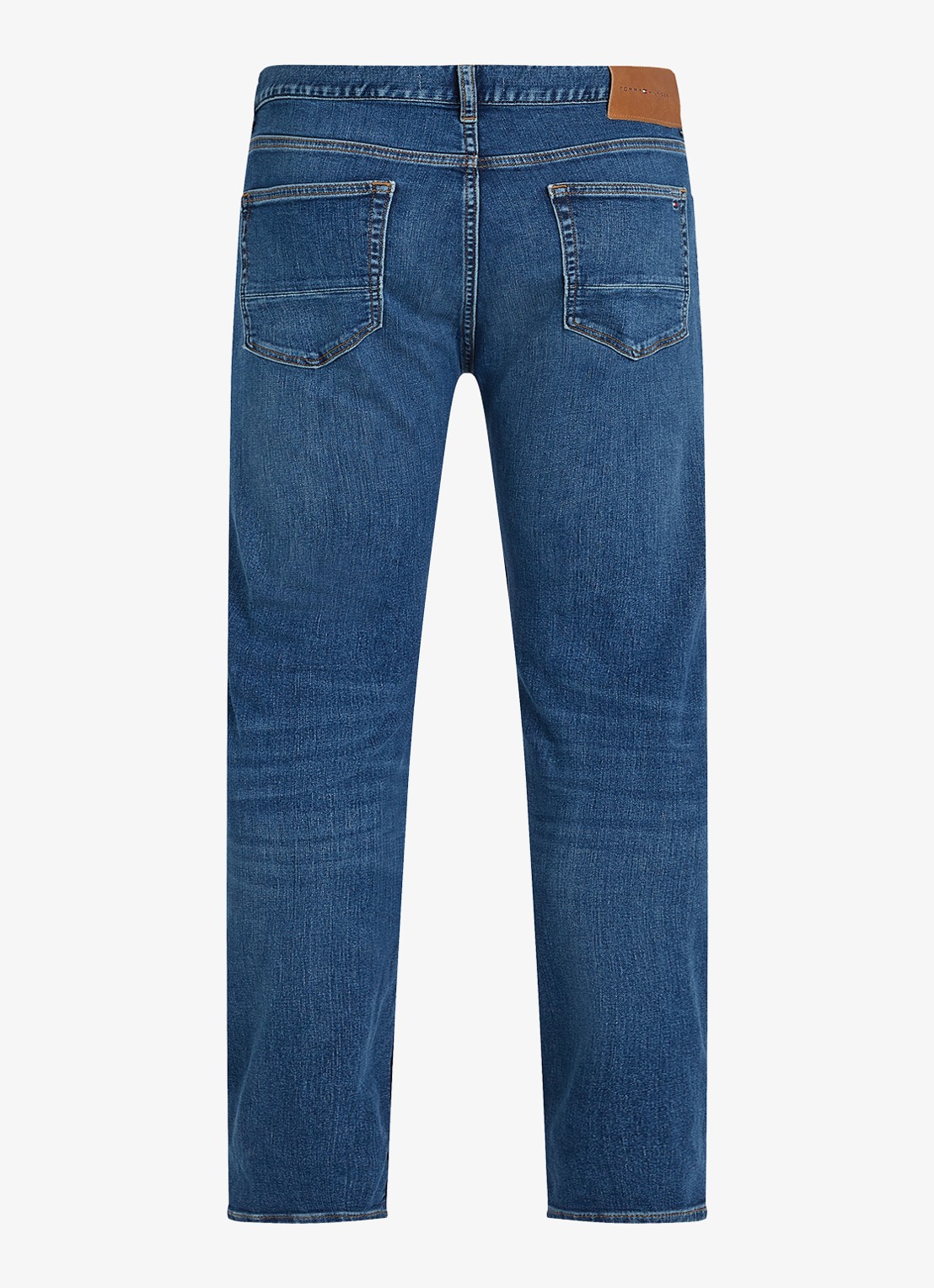 Tommy Hilfiger Bleecker slim fit jeans met donkere wassing - achterkant 2 indigo