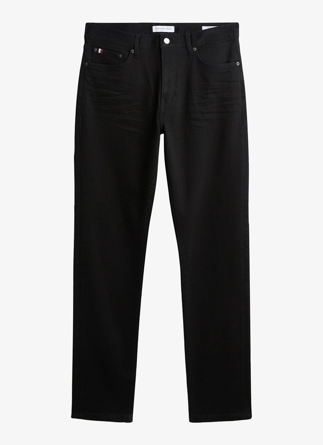 Tommy Hilfiger Bleeker slim fit jeans met gekleurde wassing - voorkant 6 zwart