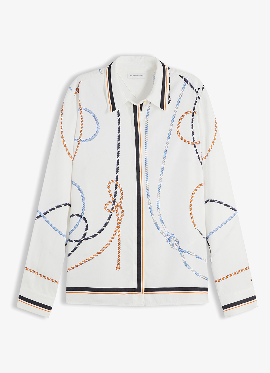 Tommy Hilfiger Blouse met grafische print - voorkant wit