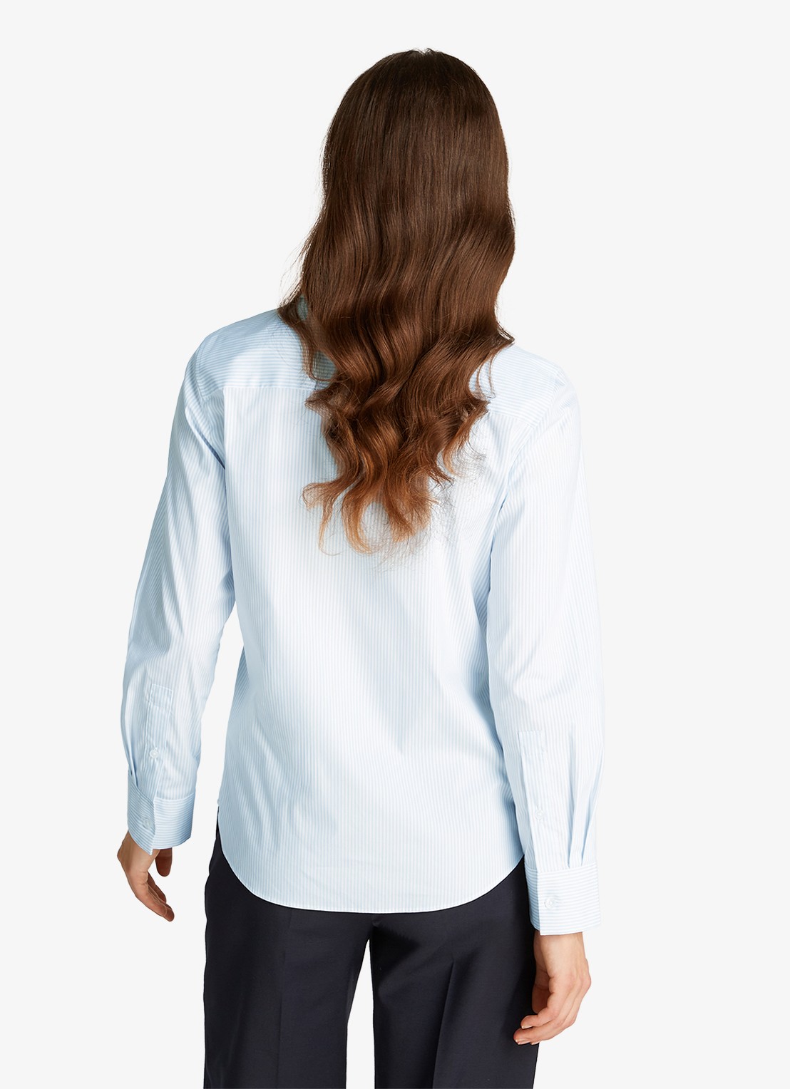 Tommy Hilfiger Blouse met logo - achterkant 4 lichtblauw
