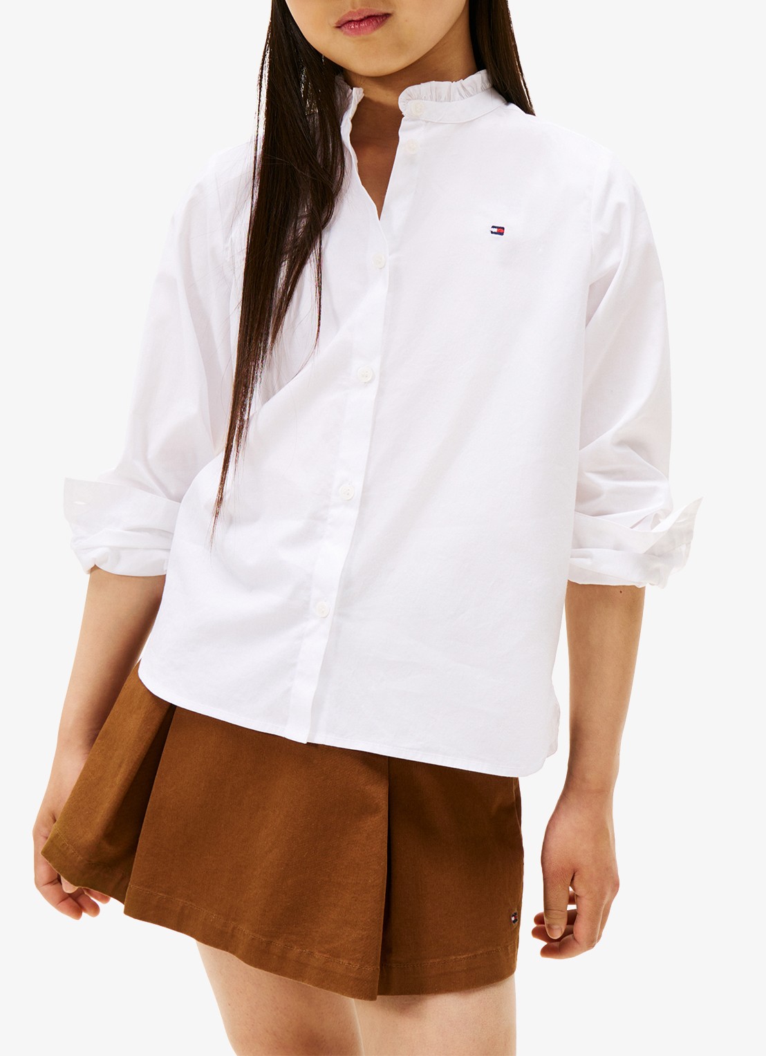 Tommy Hilfiger Blouse met logo - detail 4 wit