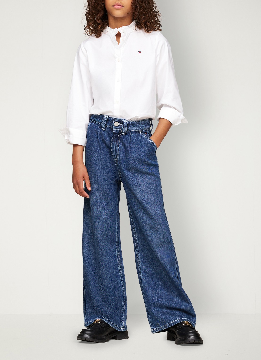 Tommy Hilfiger Blouse met logo - detail 5 wit