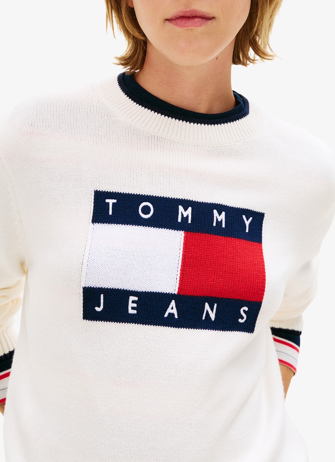 Tommy Hilfiger Bomberjack met logoborduring en steekzakken - detail 4 donkerblauw