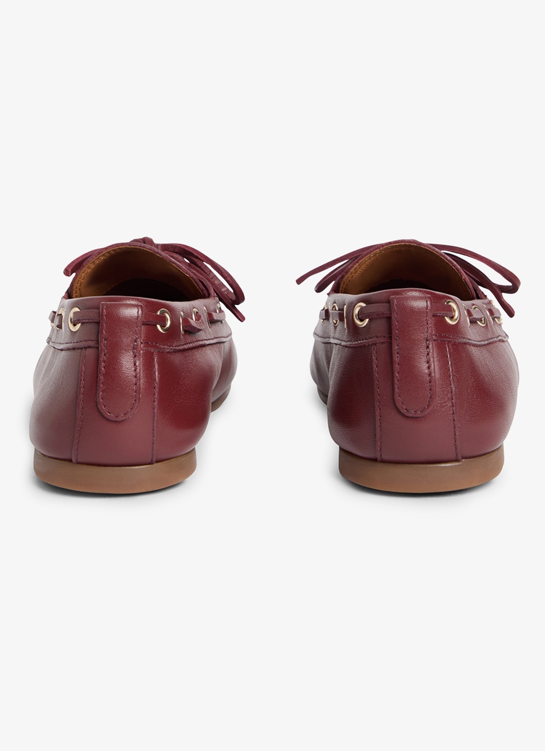 Tommy Hilfiger Bootschoen van leer met logo - detail 5 rood