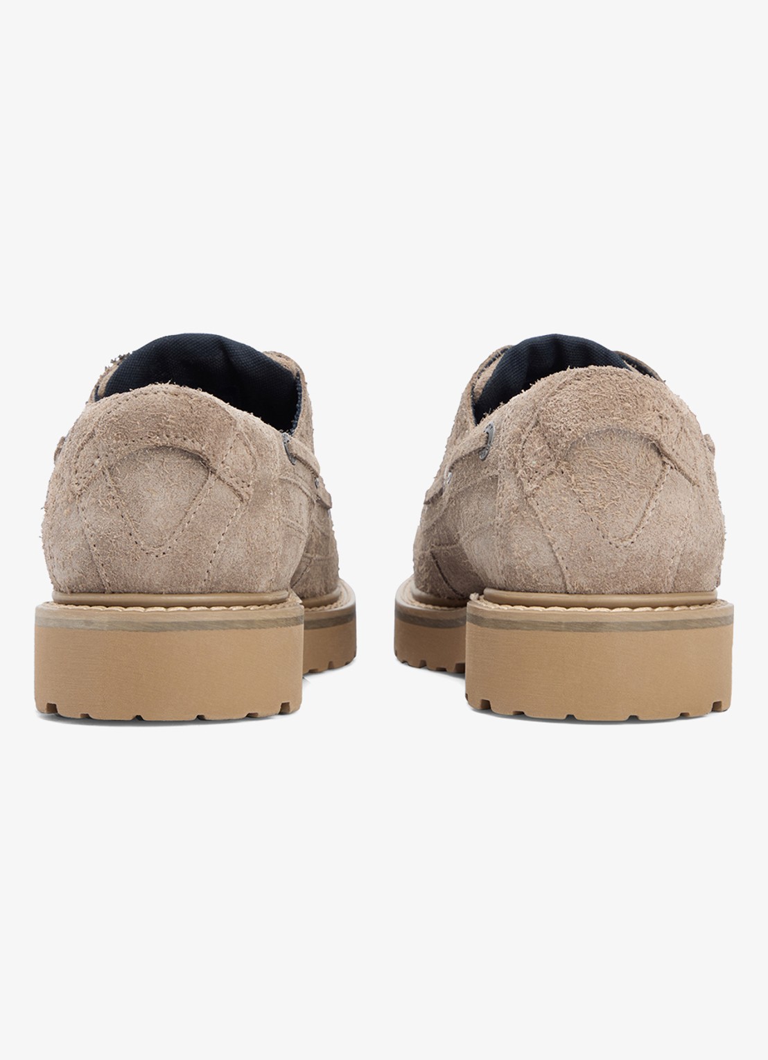 Tommy Hilfiger Bootschoen van suède - achterkant lichtbruin