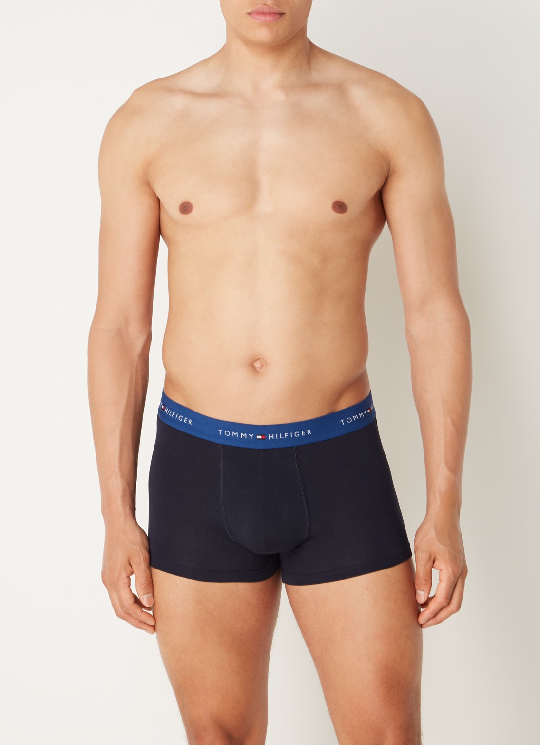 Tommy Hilfiger Boxershorts met logoband in 3-pack - voorkant 2 vuurrood