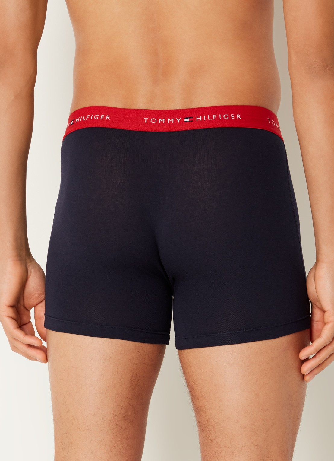 Tommy Hilfiger Boxershorts met logoband in 3-pack - achterkant 3 diepzwart