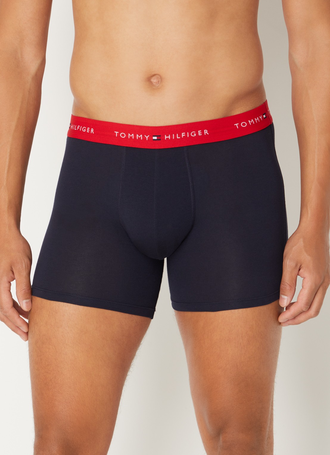 Tommy Hilfiger Boxershorts met logoband in 3-pack - detail 2 donkerblauw