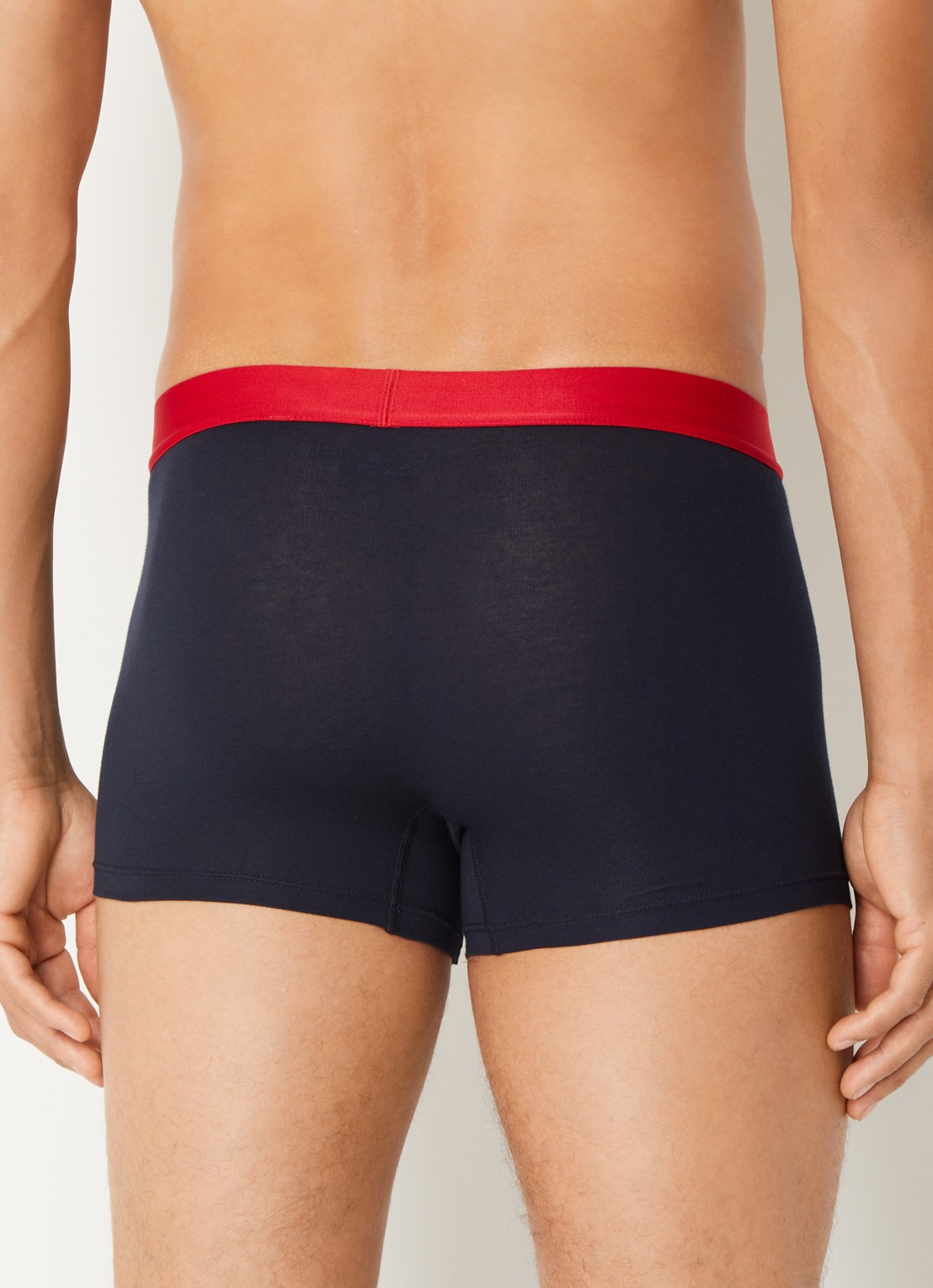 Tommy Hilfiger Boxershorts met logoband in 3-pack - achterkant zwart