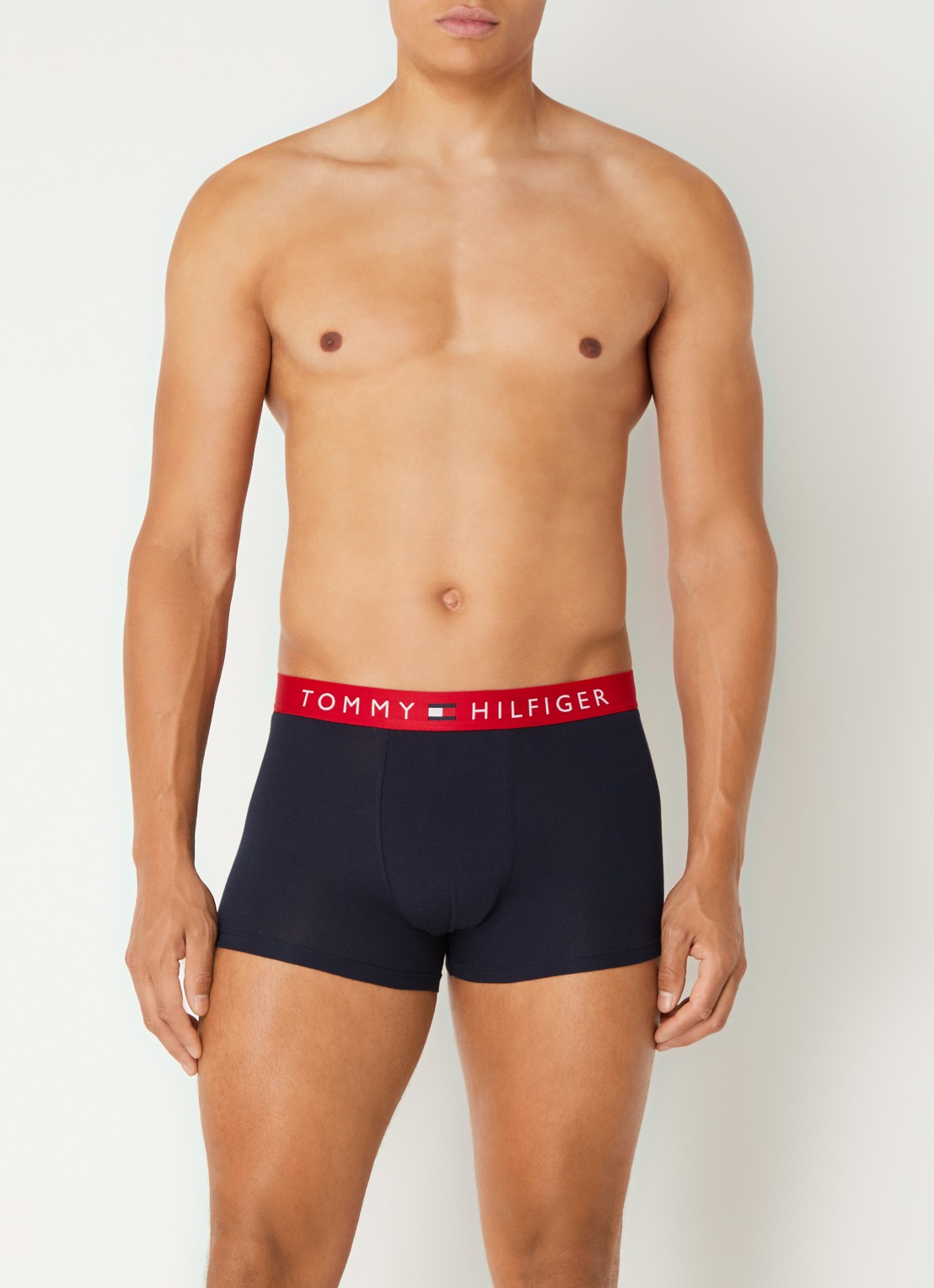 Tommy Hilfiger Boxershorts met logoband in 3-pack - voorkant 4 zwart