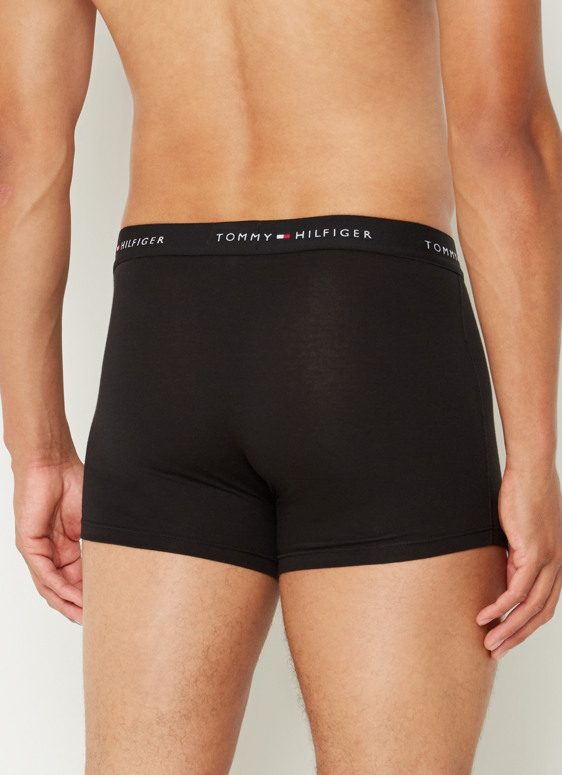 Tommy Hilfiger Boxershorts met logoband in 3-pack - achterkant 3 diepzwart