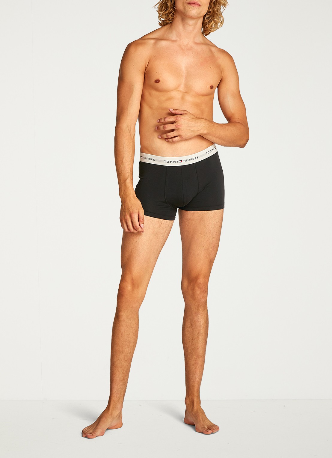Tommy Hilfiger Boxershorts met logoband in 3-pack - detail 2 staalblauw