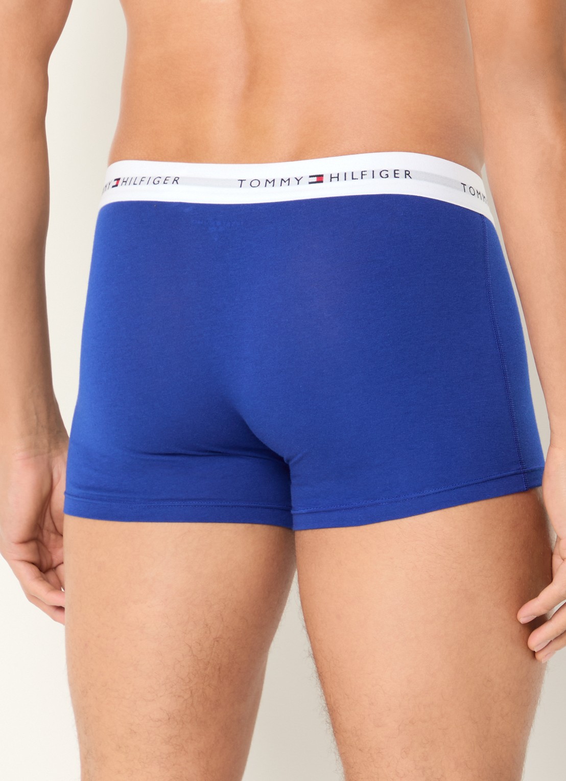 Tommy Hilfiger Boxershorts met logoband in 3-pack    - achterkant 5 blk/drk ash/wdg blu-0tu / zwart