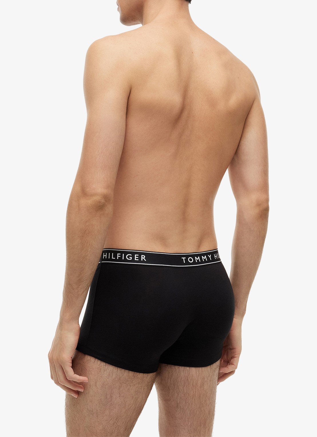 Tommy Hilfiger Boxershorts met logoband in 3-pack - achterkant 5 zwart