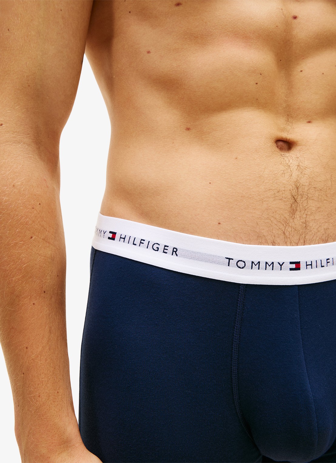 Tommy Hilfiger Boxershorts met logoband in 3-pack - detail 2 donkerblauw
