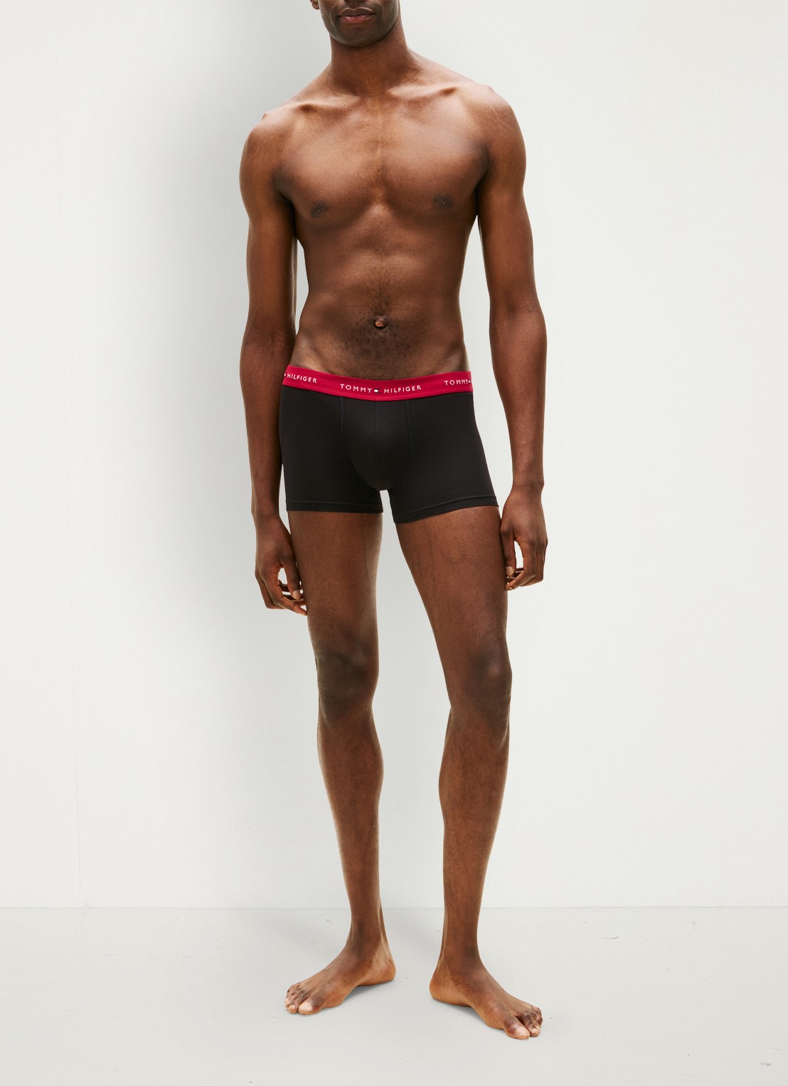 Tommy Hilfiger Boxershorts met logoband in 3-pack - voorkant 2 rood