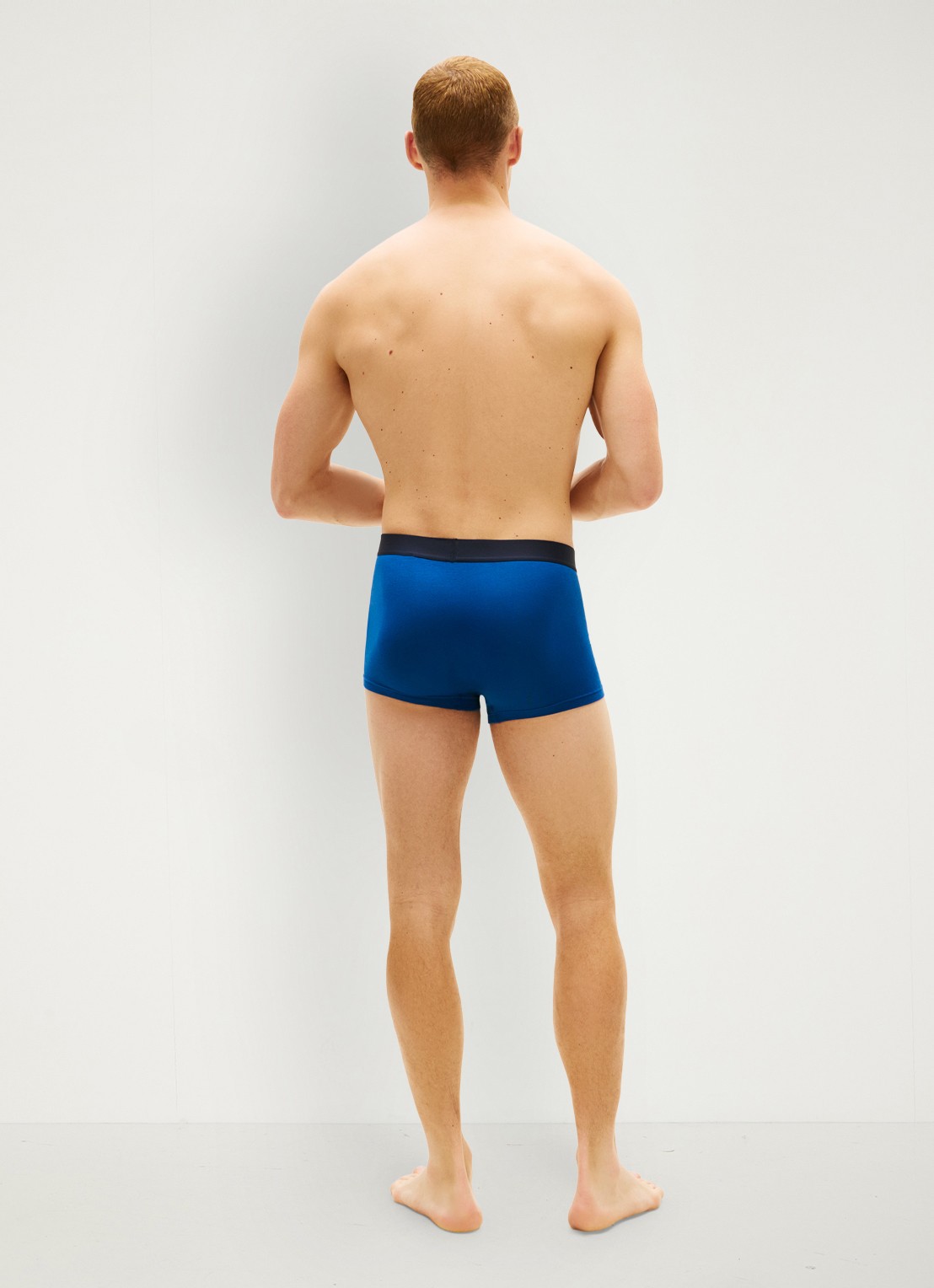Tommy Hilfiger Boxershorts met logoband in 3-pack - achterkant 3 blauw