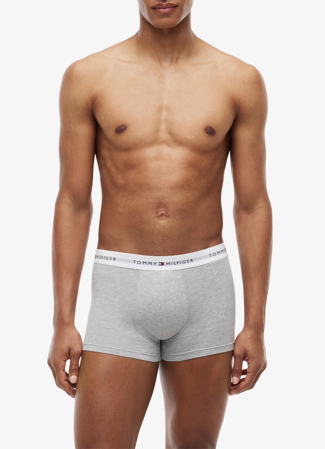 Tommy Hilfiger Boxershorts met logoband in 3-pack - detail grey heather/black/white-0xo