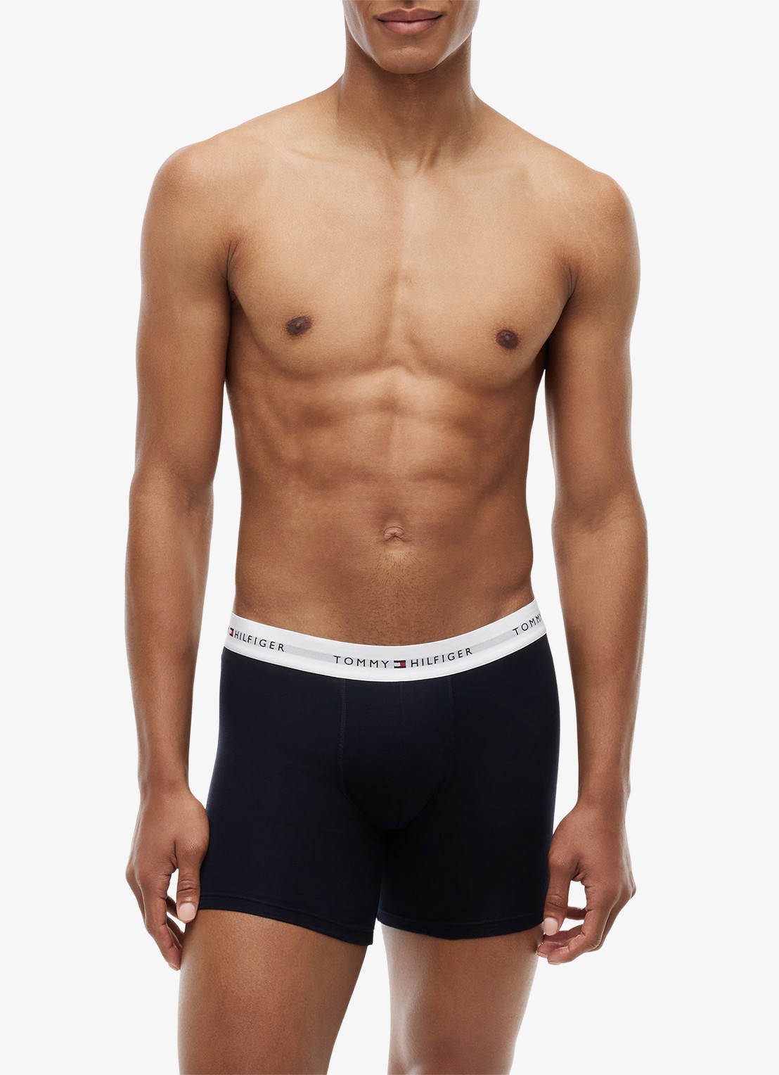 Tommy Hilfiger Boxershorts met logoband in 3-pack - detail zwart