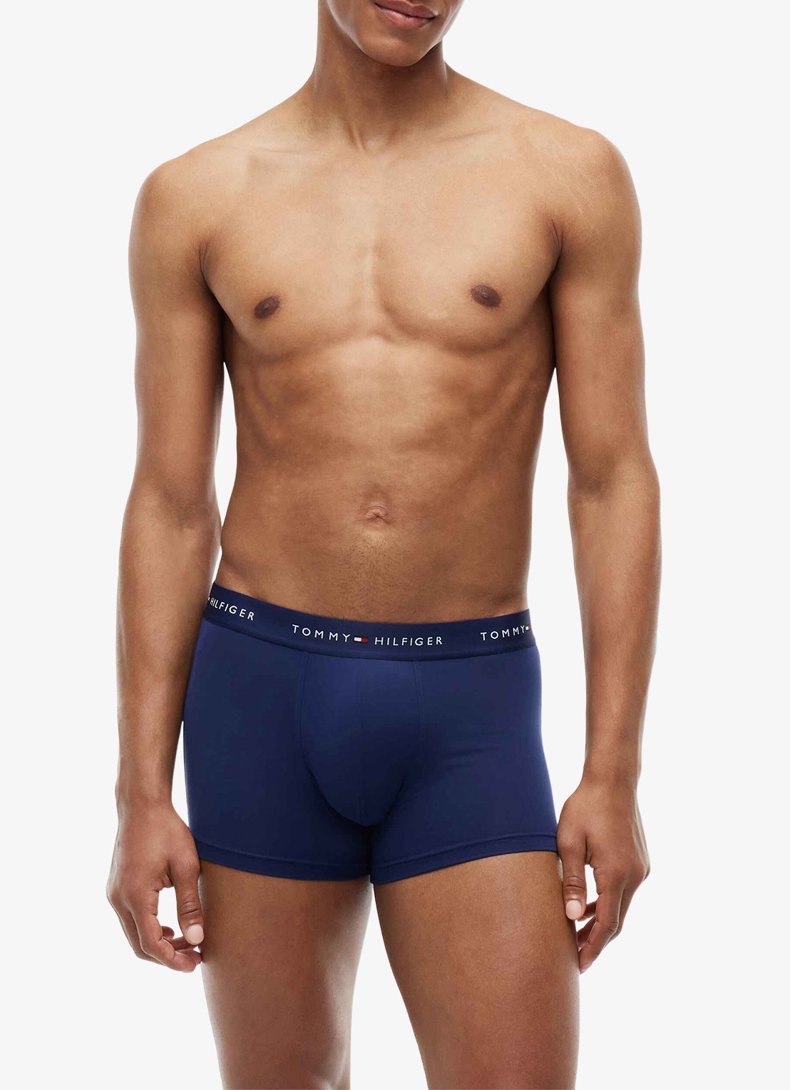 Tommy Hilfiger Boxershorts met logoband in 3-pack - detail donkerblauw