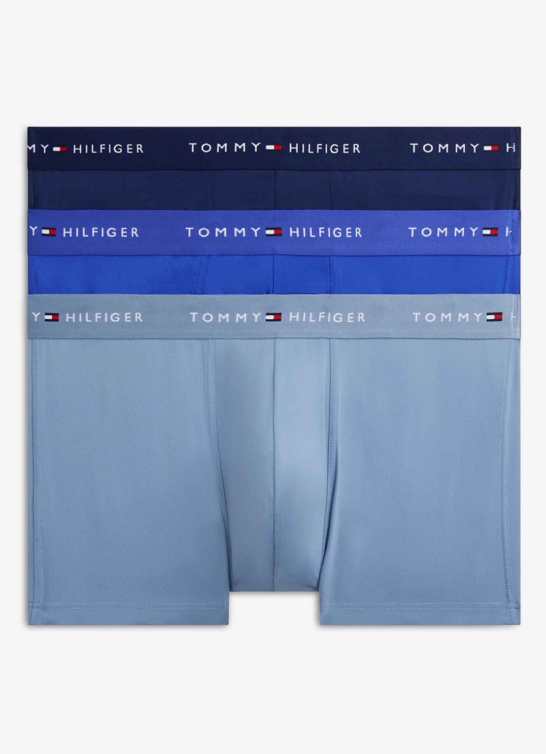 Tommy Hilfiger Boxershorts met logoband in 3-pack - voorkant 5 donkerblauw