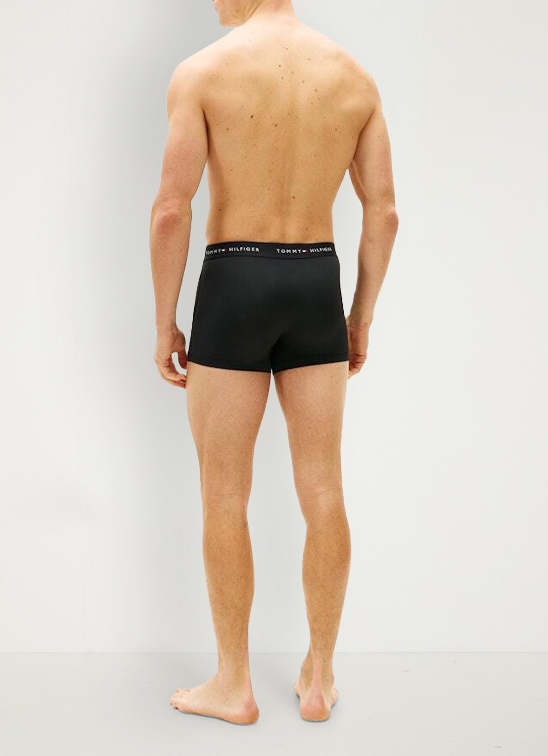 Tommy Hilfiger Boxershorts met logoband in 3-pack - achterkant 6 zwart