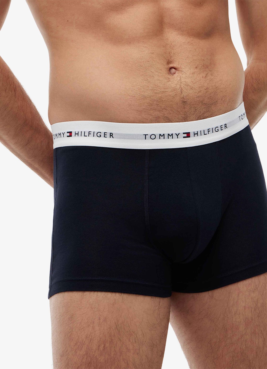 Tommy Hilfiger Boxershorts met logoband in 3-pack - detail 3 donkerblauw