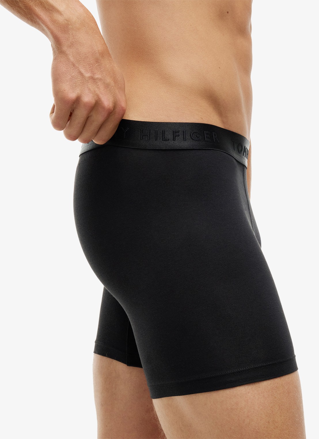 Tommy Hilfiger Boxershorts met logoband in 3-pack - detail 2 zwart
