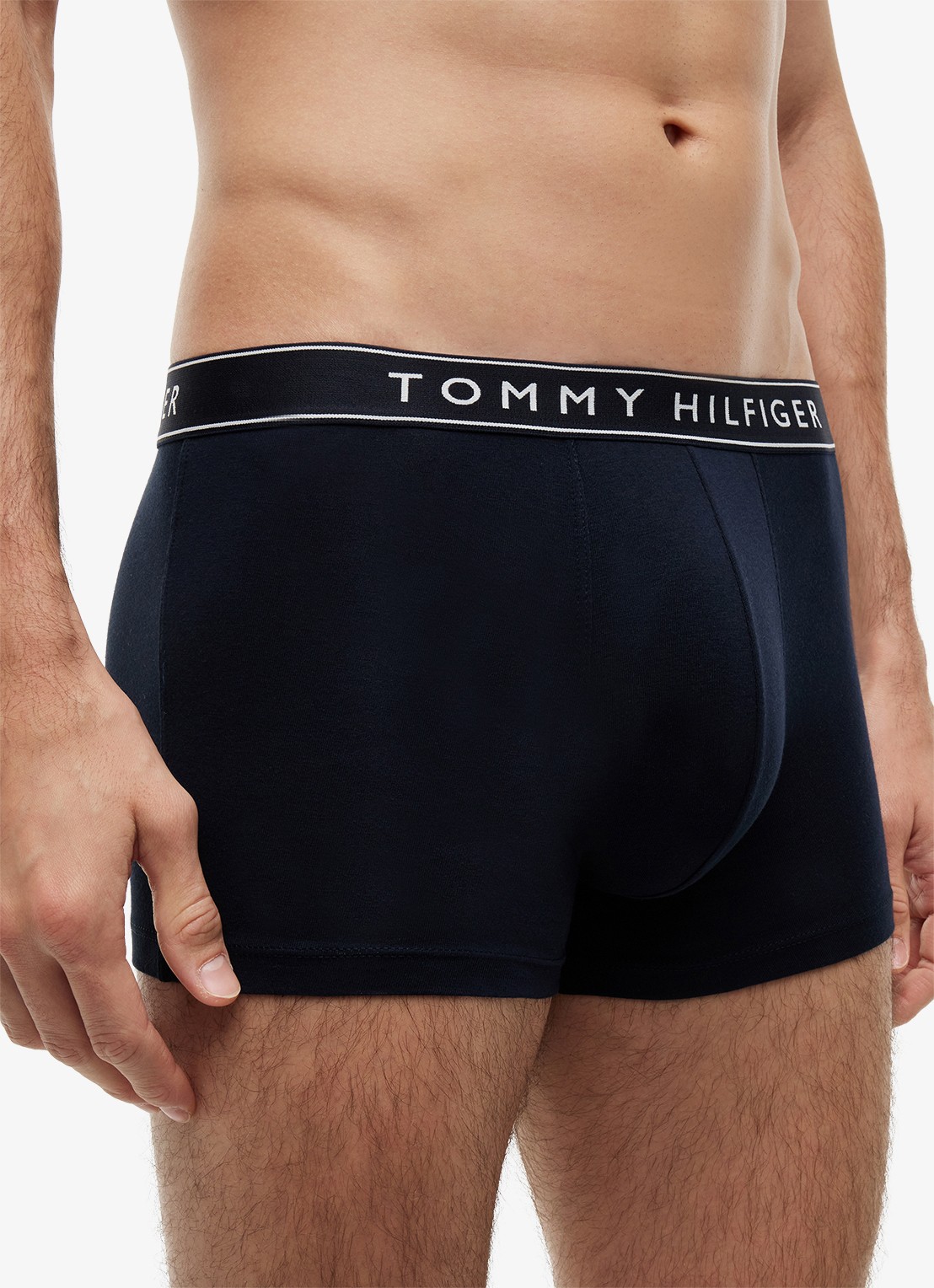 Tommy Hilfiger Boxershorts met logoband in 3-pack - detail 2 donkerblauw