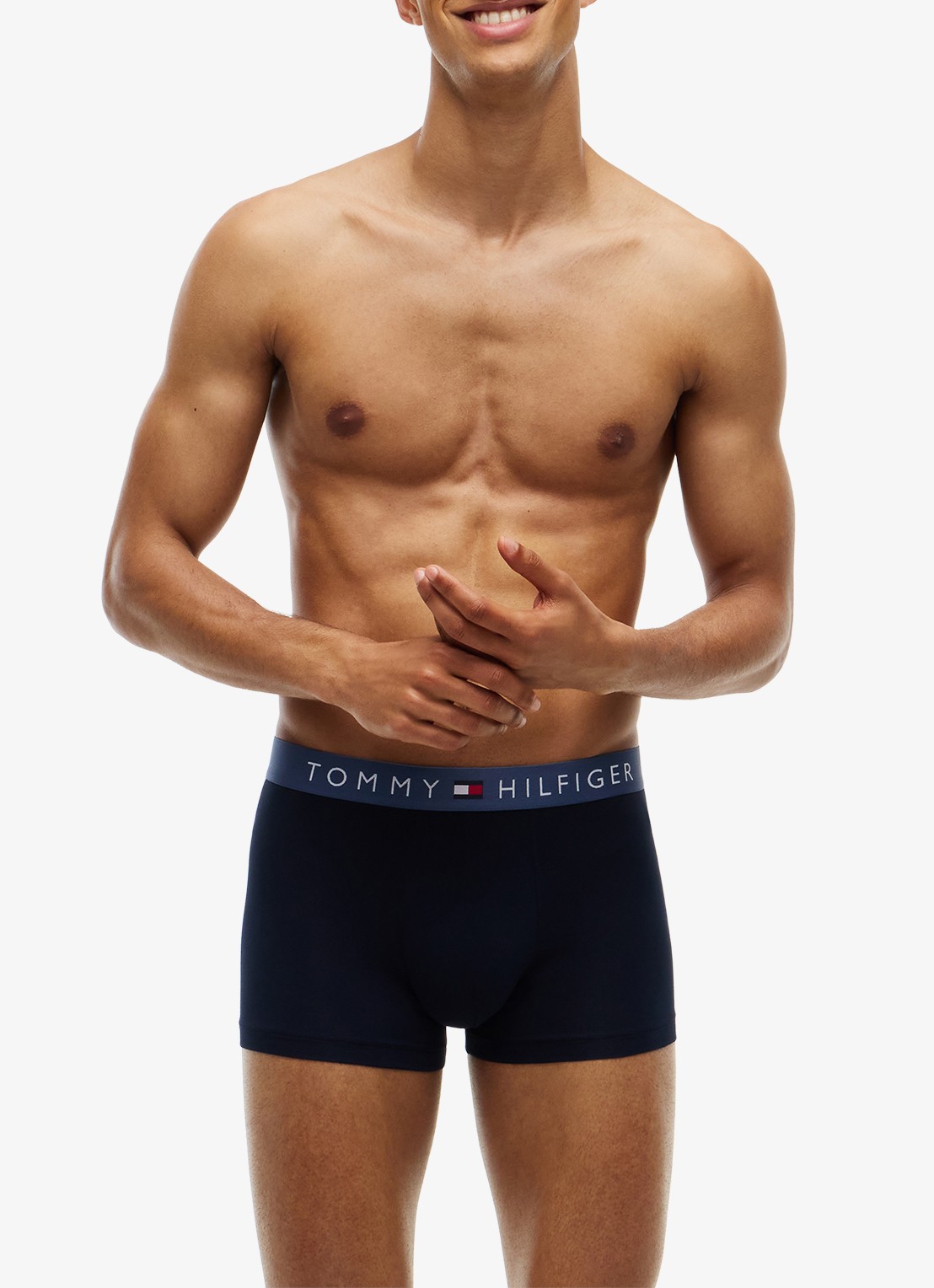Tommy Hilfiger Boxershorts met logoband in 3-pack - detail zwart