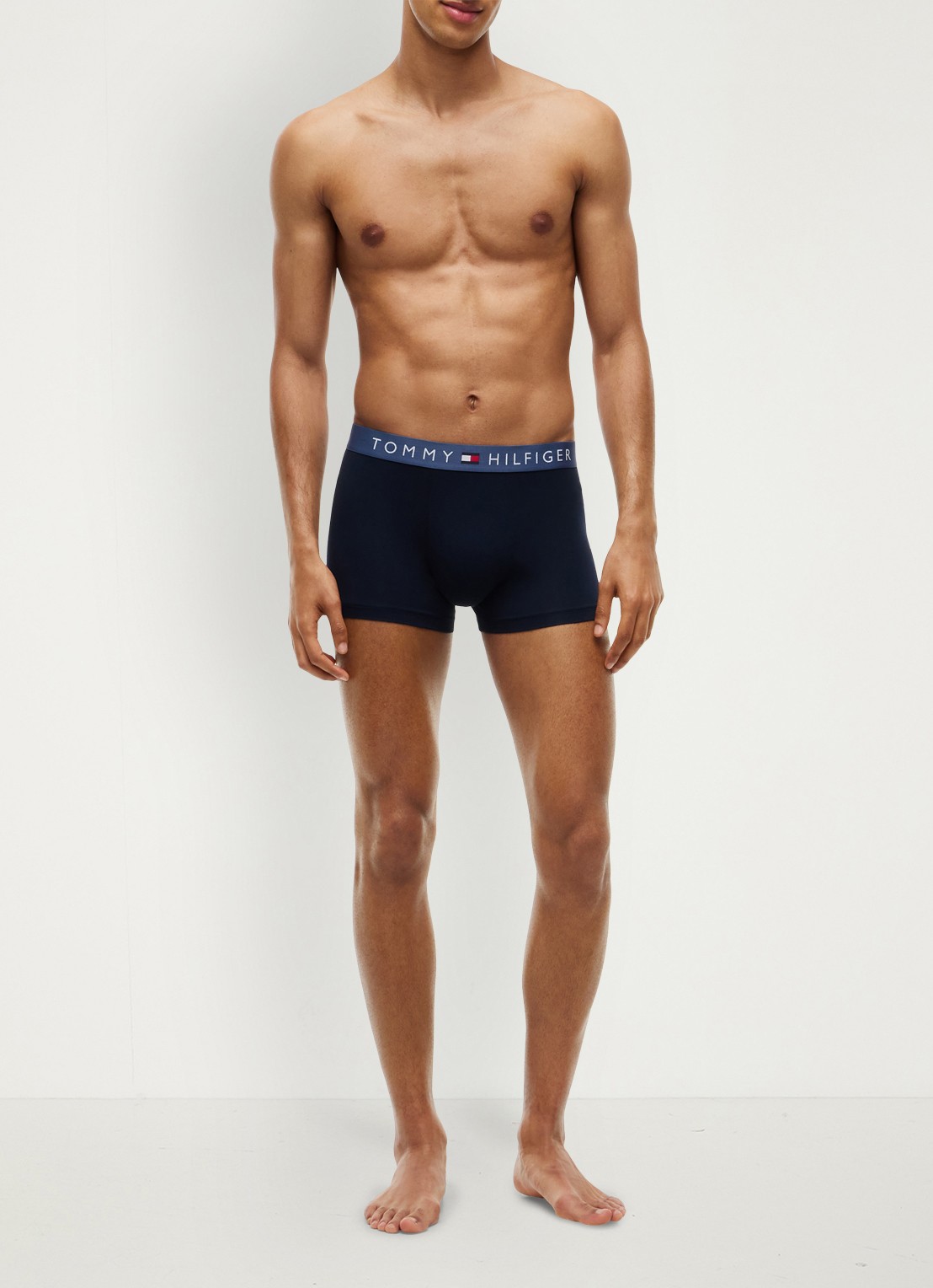 Tommy Hilfiger Boxershorts met logoband in 3-pack - voorkant 6 zwart