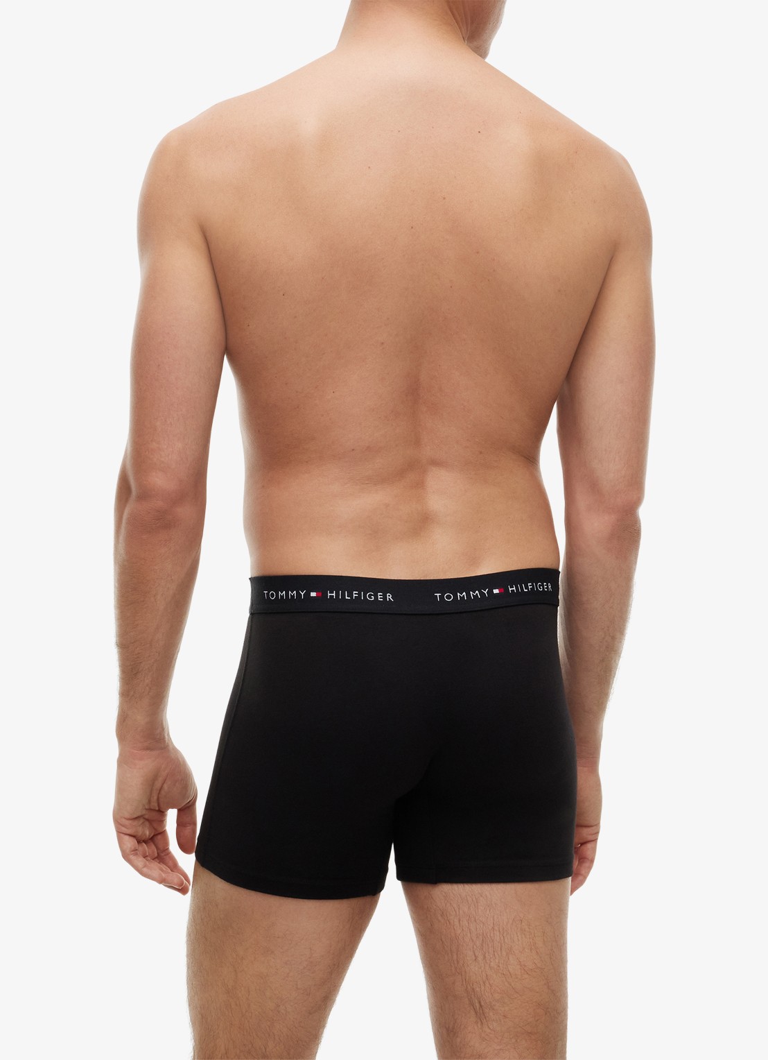 Tommy Hilfiger Boxershorts met logoband in 4-pack - achterkant 6 zwart