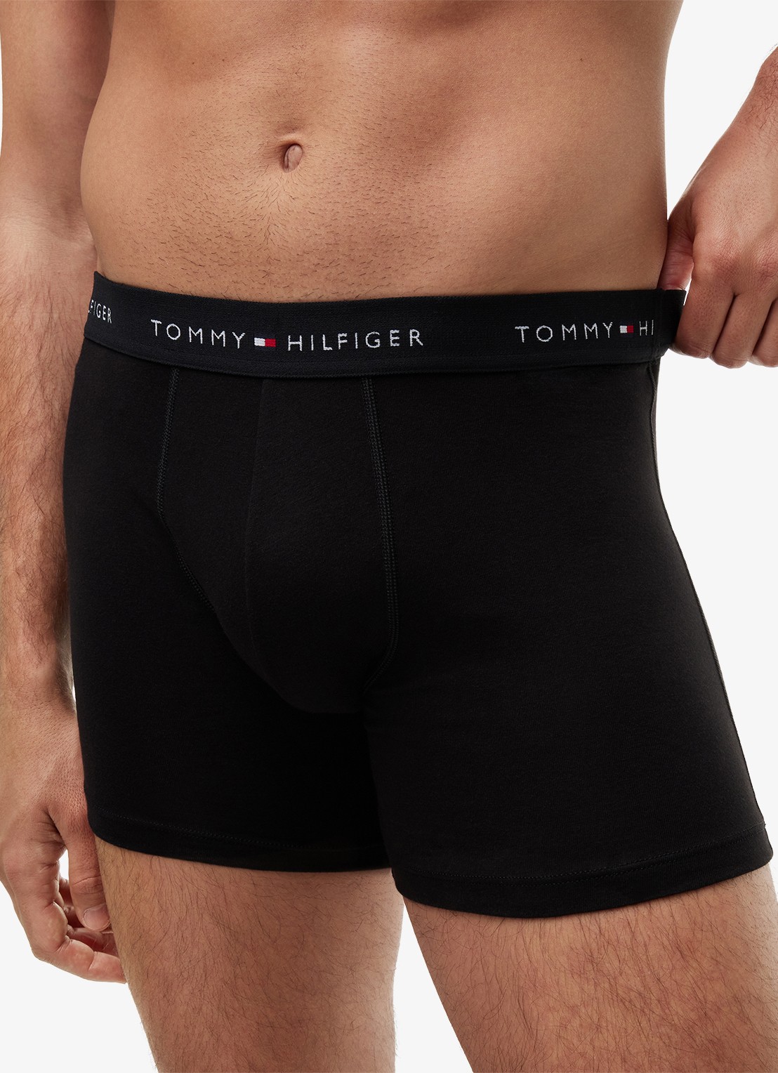 Tommy Hilfiger Boxershorts met logoband in 4-pack - detail 3 zwart