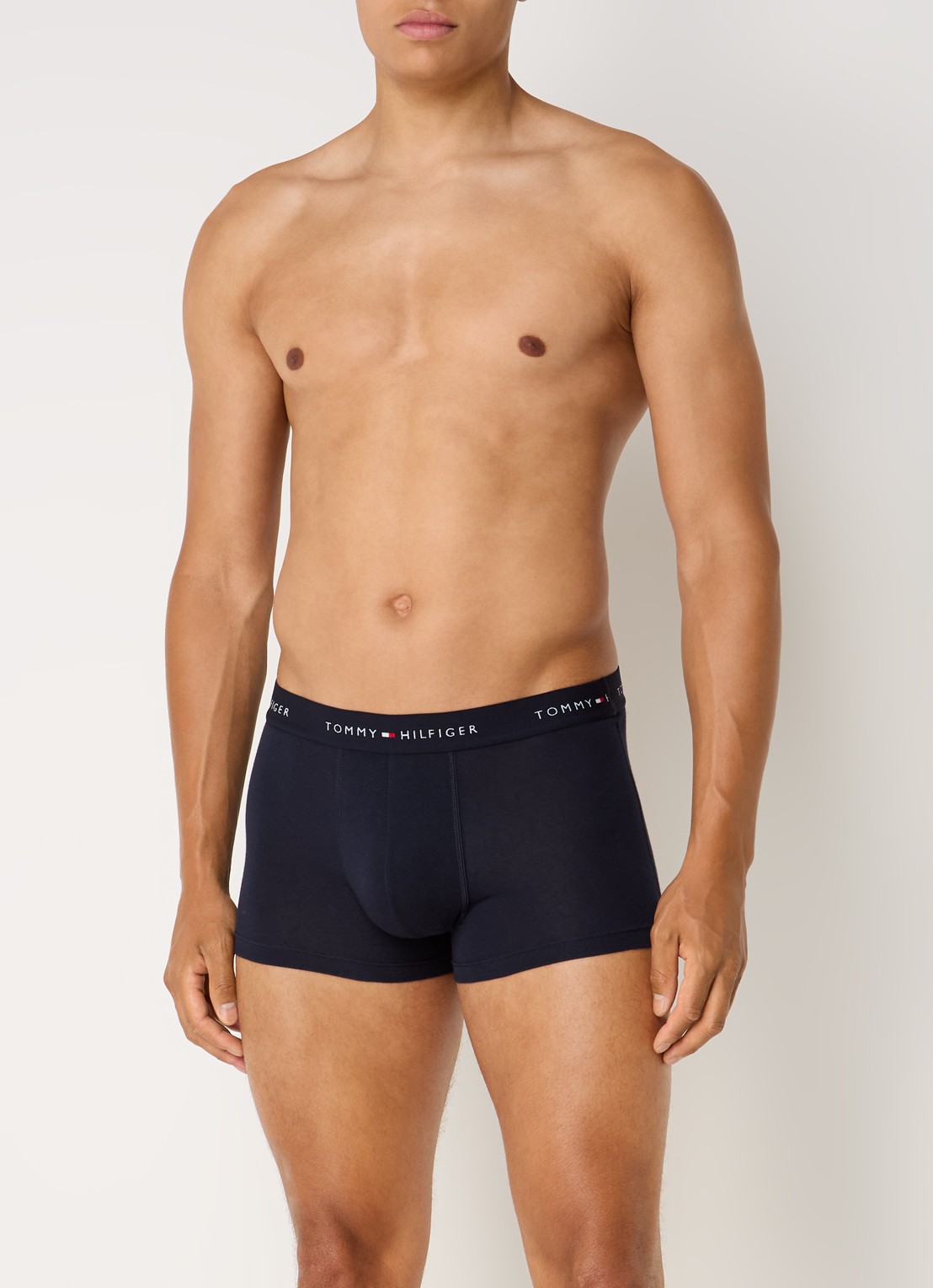 Tommy Hilfiger Boxershorts met logoband in 5-pack - voorkant 3 zwart