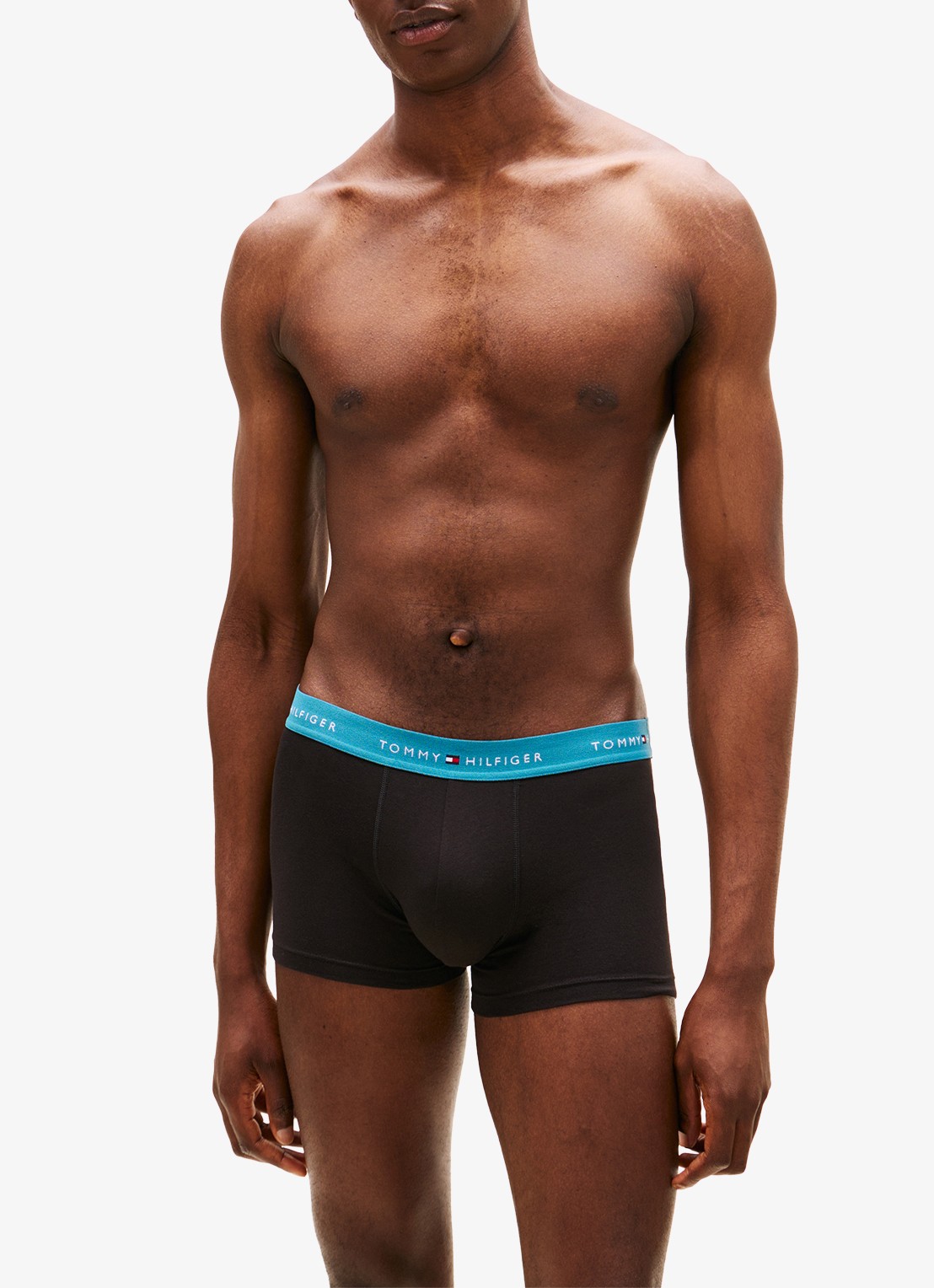 Tommy Hilfiger Boxershorts met logoband in 5-pack - voorkant 6 lichtblauw