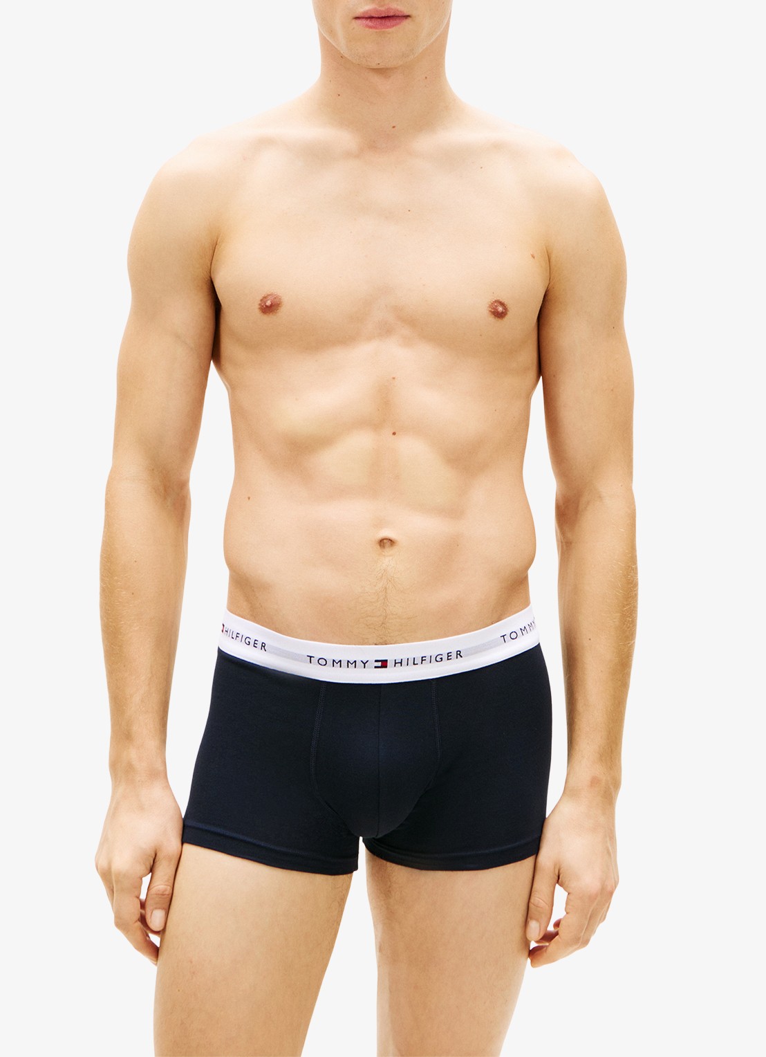 Tommy Hilfiger Boxershorts met logoband in 5-pack - detail 4 donkerblauw