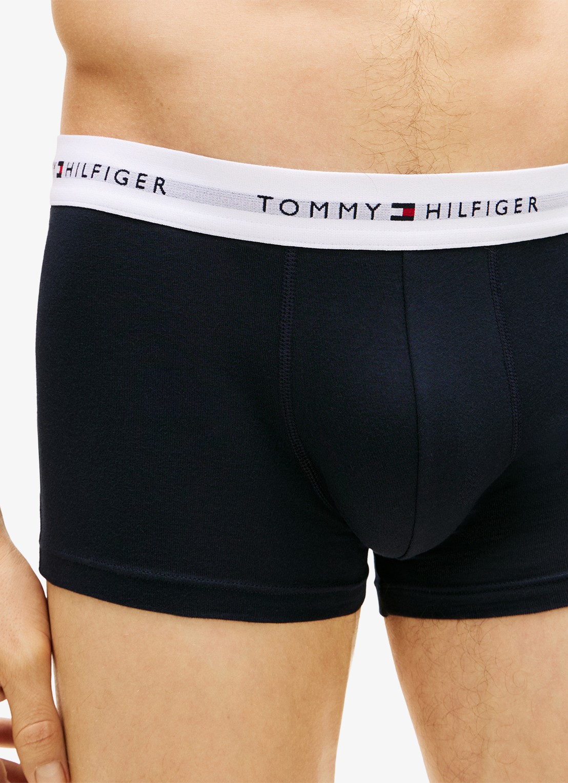 Tommy Hilfiger Boxershorts met logoband in 5-pack - detail 5 donkerblauw
